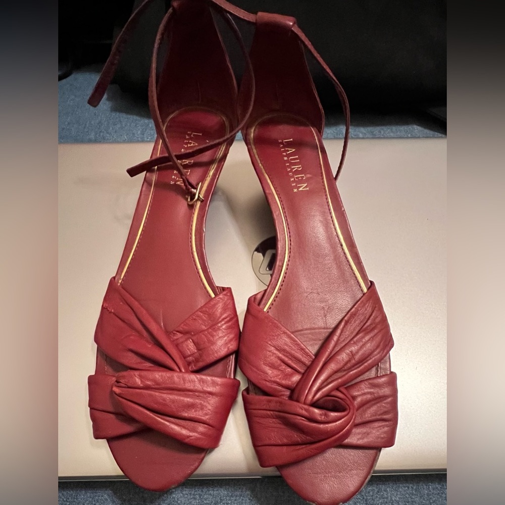 Ralph Lauren Mireya Sandal size 8.5 B used condition with scuffs. Make Offer
